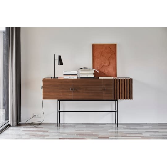 Woud Array Sideboard Walnut/Black 180cm