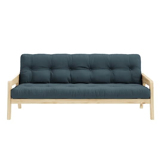 Karup Design Grab Bäddsoffa Natur/Petrol Blue 204cm