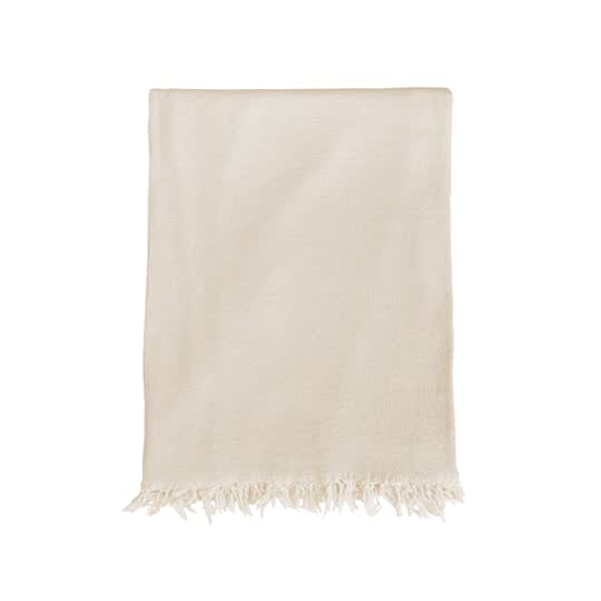 Klippan Yllefabrik Boheme Ullpläd Light Beige