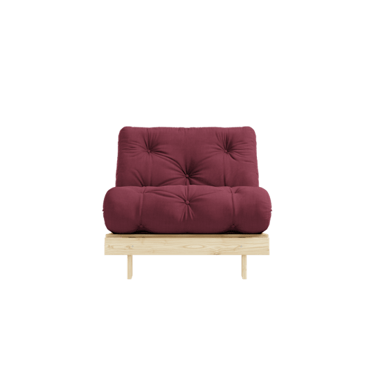 Karup Design Roots Bäddfåtölj Natur/Bordeaux 90cm