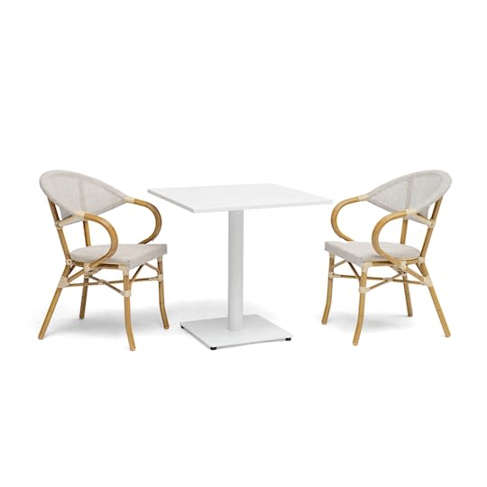 Hillerstorp Näsby Cafétisch Weiß 70x70