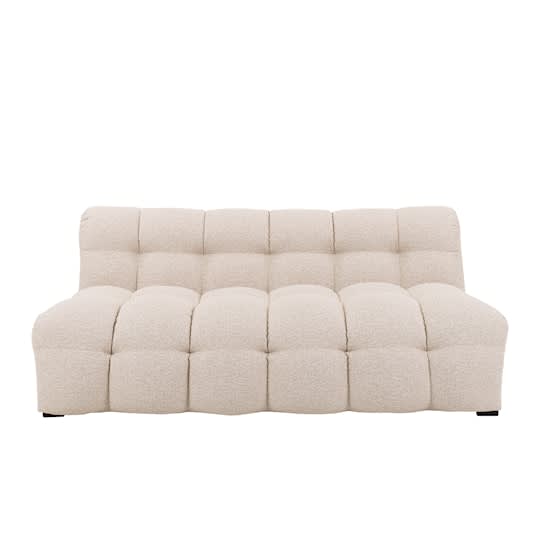 Sleepo Billie 3-Seters Sofa Modul Beige Bouclé 168cm