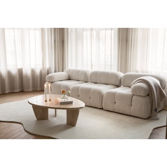 Sleepo Francis Couchtisch Travertin 120cm