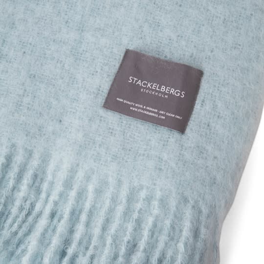 Stackelbergs Mohair Pläd Dusky Blue