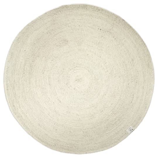 Classic Collection Merino Rund Ullmatta White Ø160cm