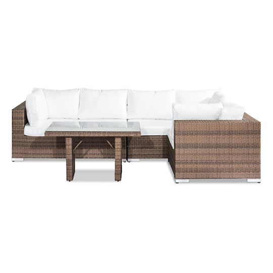 Nordic Outdoor Bora Loungesofa 5-seter inkl. Bord Sand