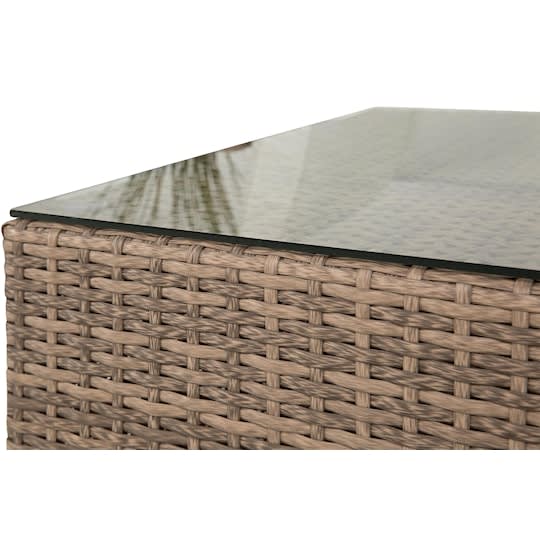 Nordic Outdoor Bora 5-seters Loungegruppe inkl. Blokkbord Sand