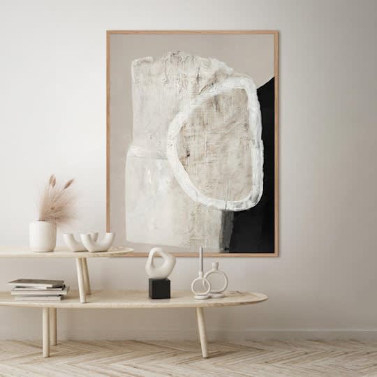 Malerifabrikken White Stone Tavla Oak Frame 90x120cm