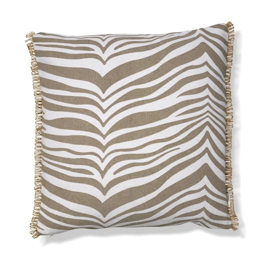 Classic Collection Zebra Zierkissen Simply Taupe 50x50