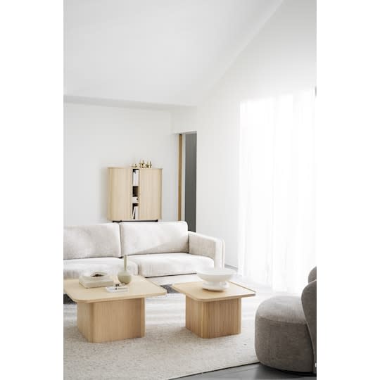 Rowico Home Braden 3-Sitzer Sofa Hellbeige/Eiche