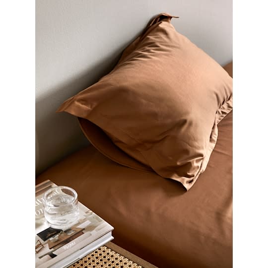 Høie Elegance 2-del Påslakanset Satin Kanel