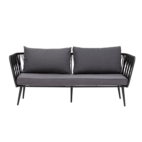 Bloomingville Pavone Loungesofa Schwarz 174cm