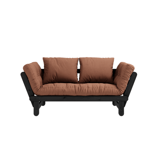 Karup Design Beat Bäddsoffa Svart/Clay Brown 200cm