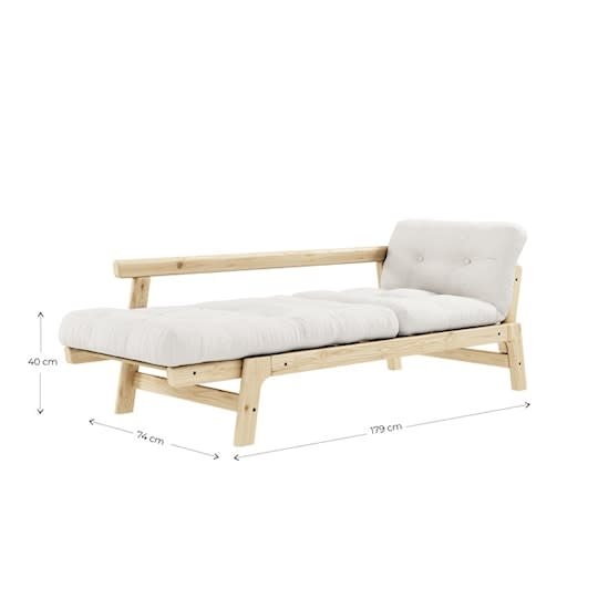 Karup Design Step Bäddsoffa Vit/Bordeaux 200cm