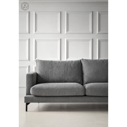 Sleepo Olivia 3-istuttava sohva harmaa 206cm