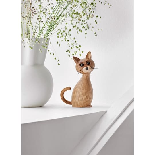 Spring Copenhagen Lucky The Cat Dekorasjon Eik 15.9cm