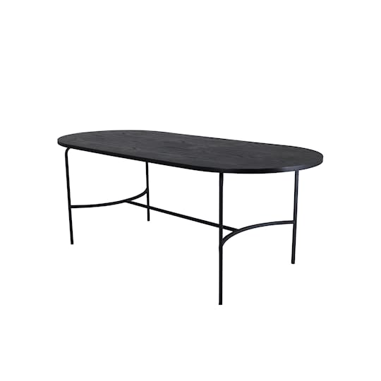 Venture Home Juliette Matbord Oval Svart 200cm