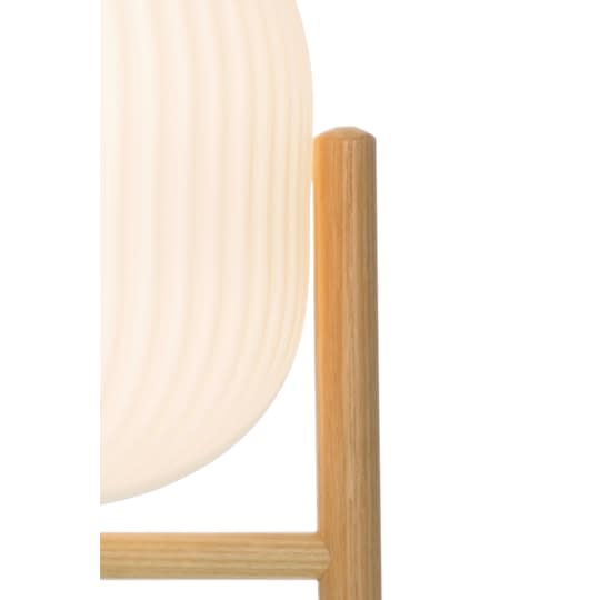 Aneta Lighting Tiffany Bordslampa Trä/Vit 29cm