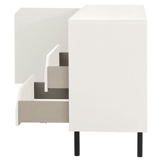 Tenzo Corner Sideboard Cotton White Matte 118.5cm