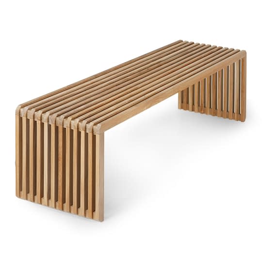 HKliving Slatted Bank Teakholz 160cm