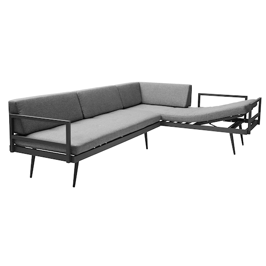 Cinas Rio Loungesoffa Anthracite/Grey