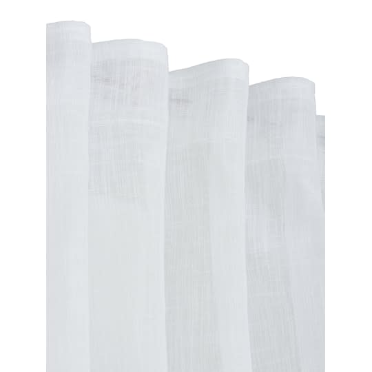 Svanefors Edith Gardinlängd Vit 140x280 2-pack