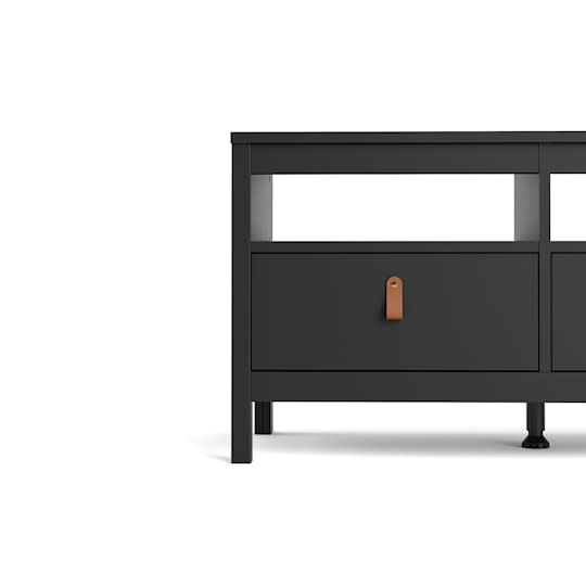 Nordic Home Dorian Tv-bänk Svart/Natur 151cm