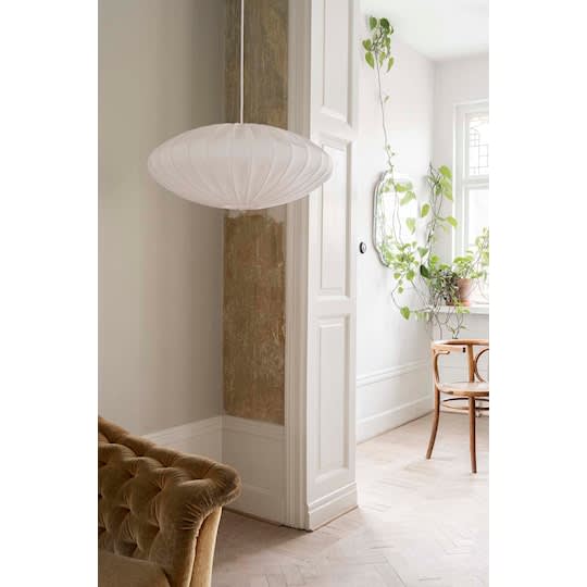 Watt &amp; Veke Ellipse Deckenlampe Linne Weiß 65cm