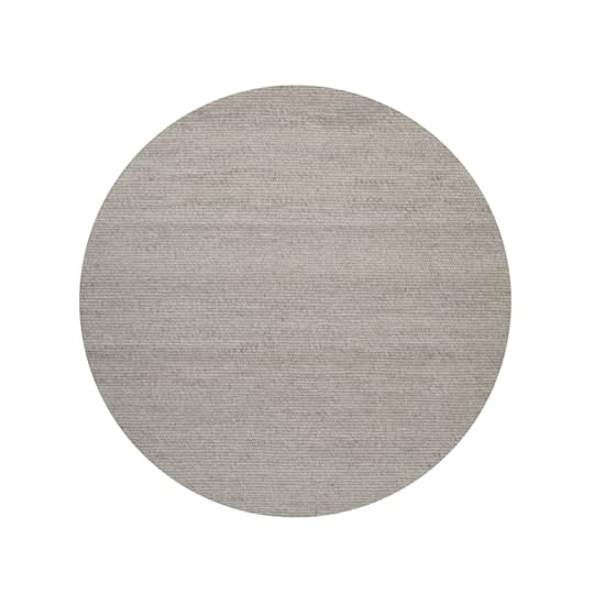 Linie Design Agner Runde Wollmatte Light Grey Ø170