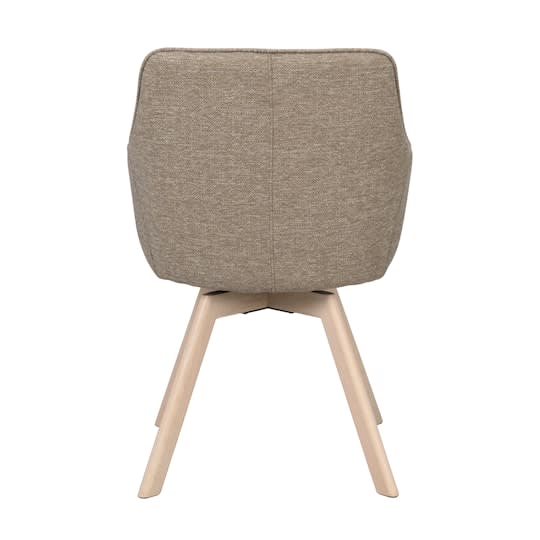 Rowico Home Alison Karmstol Mörkbeige/Vitpigmenterad Ek