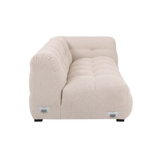 Sleepo Billie 2-Sitzer Sofa Modul Rechts Armlehne Beige Bouclé 174cm