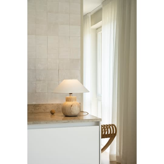 Watt &amp; Veke Pella Lampefot Travertine 23cm