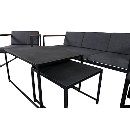 Sleepo Donia Loungegrupp inkl Bord Grey/Black