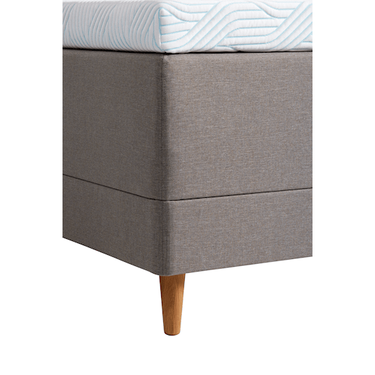 Tempur Promise Ramsäng Warm Grey 180x200 Pro Plus SmartCool 8cm Mjuk Rundat Ekben 19cm