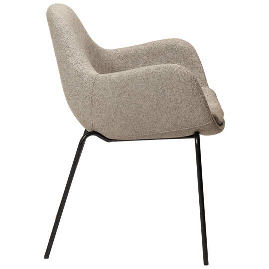 Dan Form Zimmer Matstol Boucle Beige/Svart