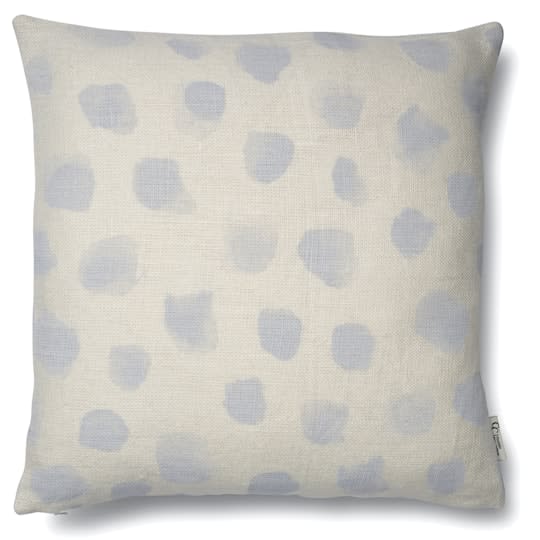 Classic Collection Dotty Putetrekk Lin Hvit/Illusion Blue 50x50