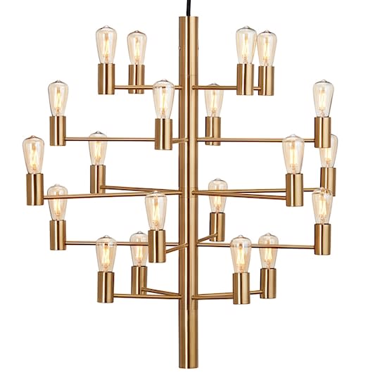 Herstal Manola 20 LED Taklampa Mässing Satin Brass