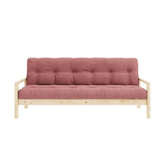 Karup Design Knob Bäddsoffa Natur/Sorbet Pink Manchester 130cm