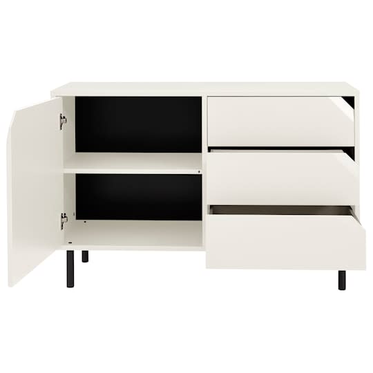 Tenzo Corner Sideboard Cotton White Matte 118.5cm