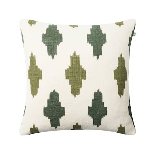 Chhatwal &amp; Jonsson Ikat Agra Lin Putetrekk Green/Cactus Green 50x50