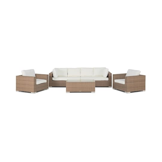 Nordic Outdoor Bora 6-seter Loungegruppe inkl. Bord Sand