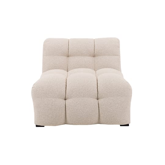 Sleepo Billie 1-sits Soffmodul Beige Bouclé 84cm