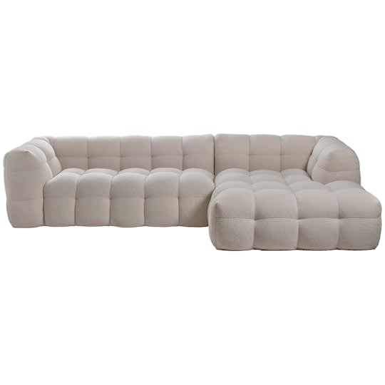 Sleepo Billie Divansofa Høyre Cream Teddy