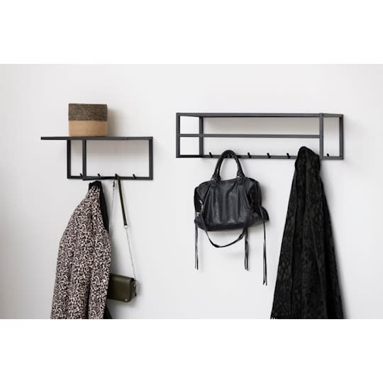 Nordic Home Vera Hutablage Schwarz Klein