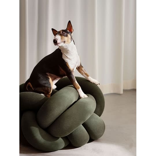 Design House Stockholm Knot Sittpuff XL Forest Green