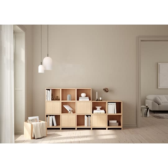 Woud Bricks Cube Vägghylla  White Oak 36x36