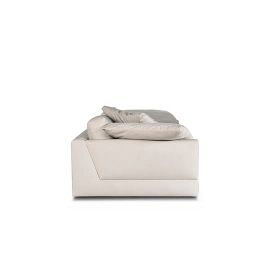 Sleepo Holly 4-Seters Sofa Fløyel Greige 296cm