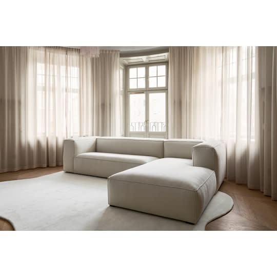 Sleepo Luca Divansofa Høyre Creme 309cm