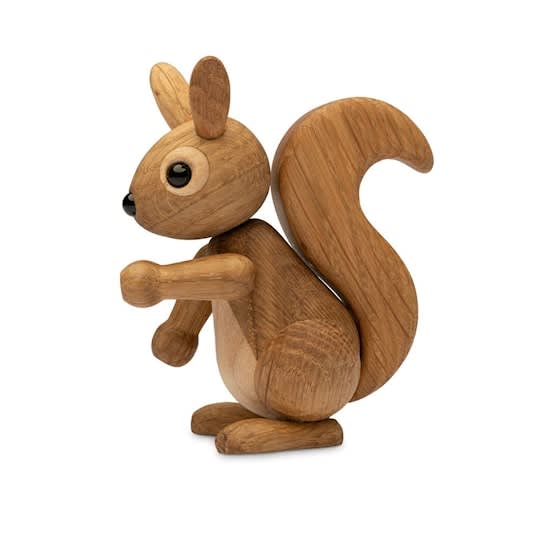 Spring Copenhagen Peanut Baby Squirel Dekorasjon Eik 8.5cm