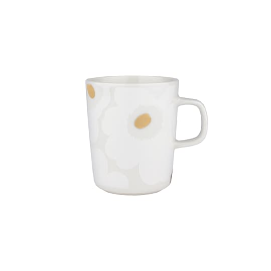 Marimekko Oiva Unikko Muki White/Gold